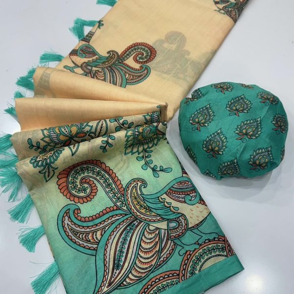 MEGALAYA DIGITAL COTTON SAREES