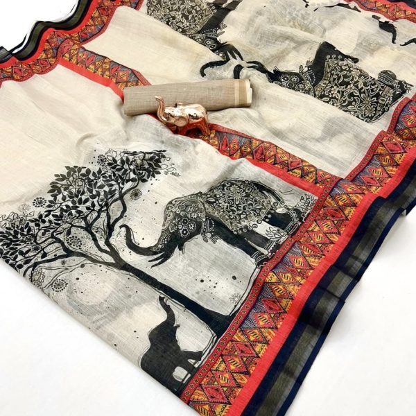 MEGALAYA DIGITAL COTTON SAREES