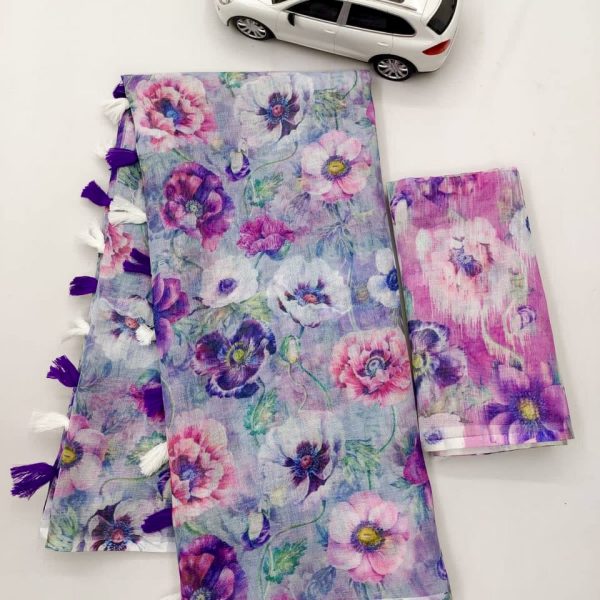 MEGALAYA DIGITAL COTTON SAREES