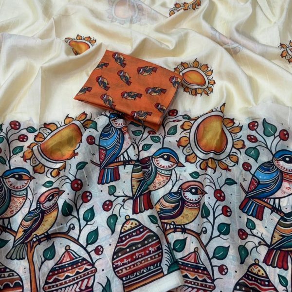 MEGALAYA DIGITAL COTTON SAREES