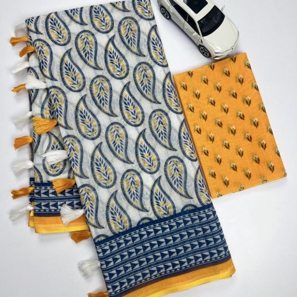 MEGALAYA DIGITAL COTTON SAREES