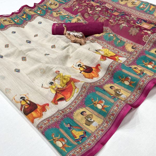 MEGALAYA DIGITAL COTTON SAREES